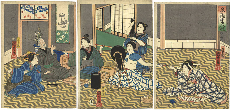 Kuniyoshi “Fashionable Lifesized Dolls”／