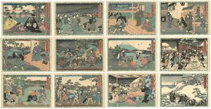 Kunikiyo/47 Ronin (Chusingura) : set of 12[忠臣蔵]
