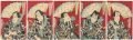 <strong>Kunichika</strong><br>Kabuki Actors : set of 5