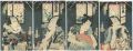 <strong>Kunichika</strong><br>Kabuki Actors : set of 4