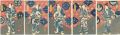 <strong>Toyokuni III</strong><br>Kabuki Prints : set of 5