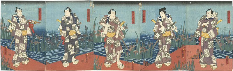 Toyokuni III “Kabuki Prints : set of 5”／