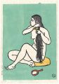 <strong>Umehara Ryuzaburo</strong><br>The woman who combs hair