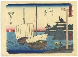 Hiroshige/53 Stations of the Tokaido / Kuwana[東海道五十三次之内　桑名]