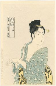 Utamaro/10 Types in the Physiognomic Study of Women : The Fancy-free Type【Reproduction】[婦人相学十躰 浮気之相【復刻版】]