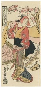 Shigenaga/Woman at Cherry-Blossom Viewing Picnic【Reproduction】 [春花見の桜おやしき風【復刻版】]