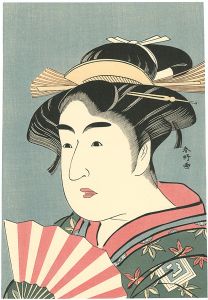 Shunko/Actor Ichikawa Monnosuke II as Osome【Reproduction】 [二世市川門之助のお染【復刻版】]