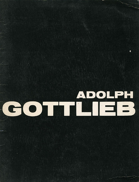 ｢[英]アドルフ・ゴットリーブカタログ ADOLPH GOTTLIEB｣／