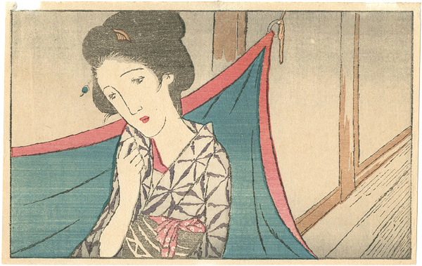 Takehisa Yumeji “The Illustration for Vol.1 September Issue of the Ladies' Graphic (Fujin Gurafu) ”／