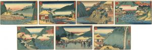 Hiroshige/7 Hot Springs of Hakone / Set of 7[箱根七湯図絵]