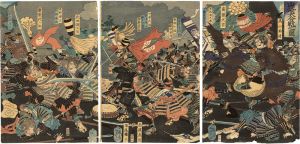 Yoshitoshi/The Great Battle of Yamazaki[山崎大合戦之図]