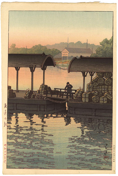 Kawase Hasui “Collection of Scenic Views of Japan II, Kansai Edition / Morning in Onomichi ”／