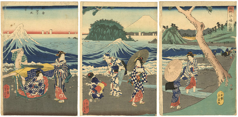 Shigenobu “Enoshima in Sagami Province”／