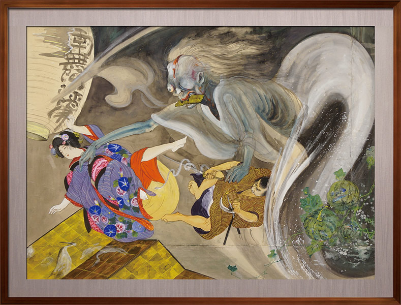 Ito Seiu “Painting : Tokaido Yotsuya Kaidan, Scene at Hebiyama (tentative title)”／