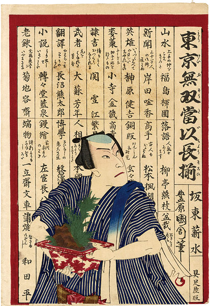 Kunichika “Kabuki Actor Bando Shinsui”／