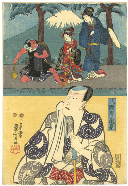 Kuniyoshi “Kabuki Print : Act 8, Tomi”／