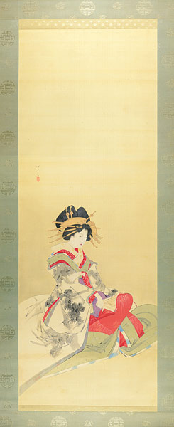 Watanabe Seitei “Scroll Painting : Modern Beauty”／