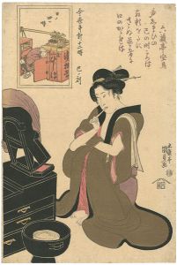 Kunisada I/Twelve Hours of a Modern Clock / The Hour of Snake, 4th Hour of Day[今世斗計十二時　巳ノ刻　日ノ四ツ時]