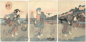 Kunisada I/Clamming[汐干景]