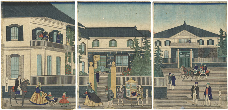 Yoshikazu “Foreign Settlement House in Yokohama”／