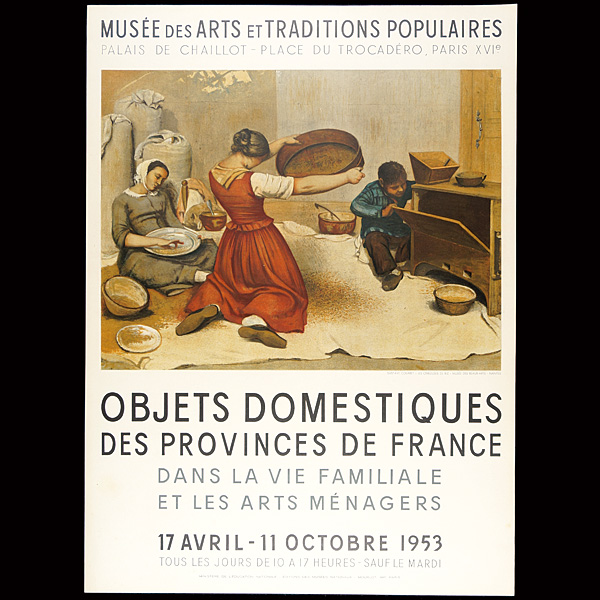 ｢MUSEE DES ARTS ET TRADITIONS POPULAIRES 展覧会ポスター｣／