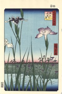 Hiroshige/100 Famous Views of Edo / Horikiri Iris Garden 【Reproduction】[名所江戸百景　堀切の花菖蒲　【復刻版】]