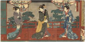 Kunisada I/Eight Views of Edo Figures[江戸姿八契 ]
