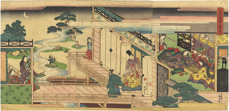 Kunisada I “Tales of Genji / Utsusemi”／