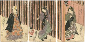 <strong>Kunisada I</strong><br>Kabuki Scene from　Yayoi No Han......