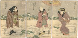 Kunisada I/Kabuki Scene from Ise Heishi Hiiki No Kamikaze[伊勢平氏摂神風]