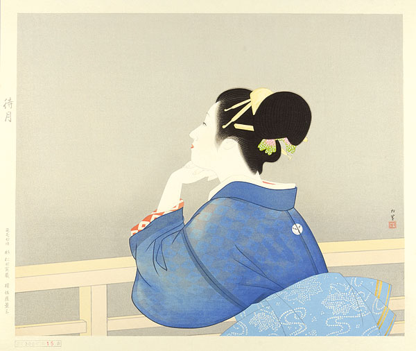 Uemura Shoen “Waiting for the Moon”／