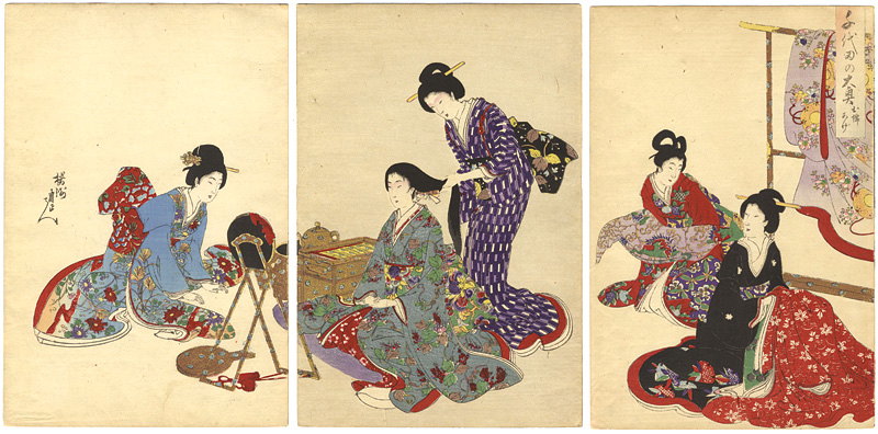 Chikanobu “Chiyoda Inner Palace / Hairstyling”／