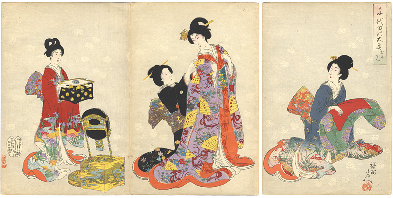 Chikanobu “Chiyoda Inner Palace / Changing Clothes”／