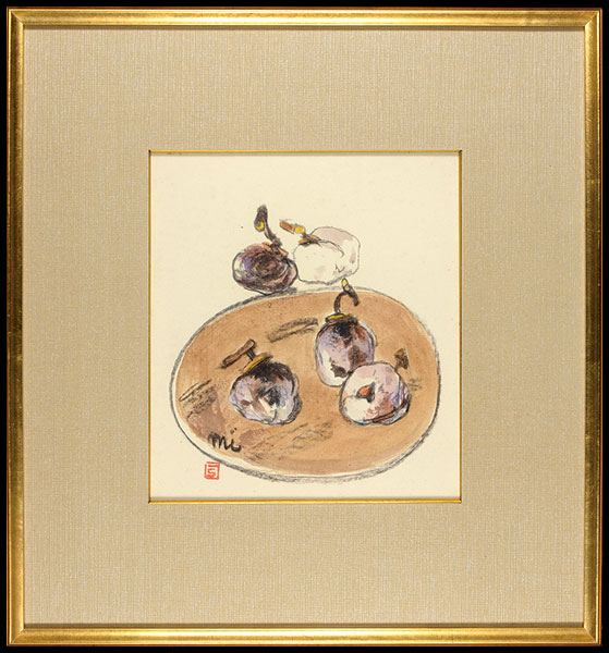 Mimino Usaburo “Drawing : Dried Persimmons ”／