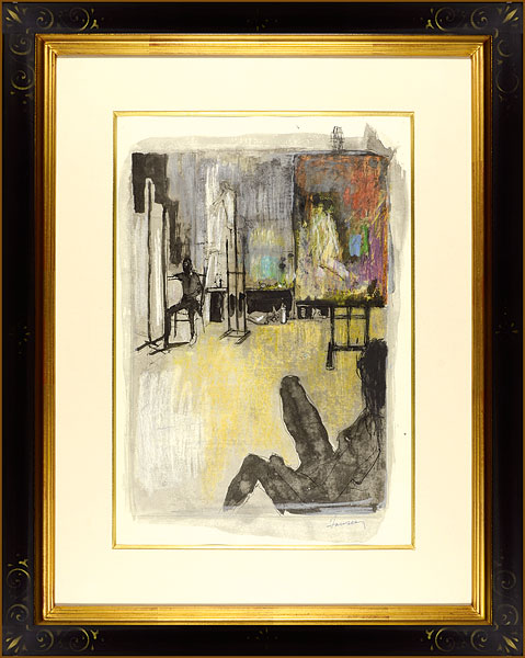 Jean Jansem “Painting : Nude at Atlier”／