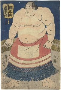 Yoshitora/Sumo-e Iozan Moriemon[相撲絵　猪王山森右衛門]