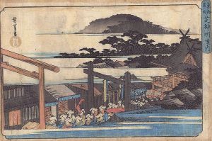 Hiroshige I/Famous Places in the Eastern Capital / Precincts of the Shimmei Shrine in Shiba[東都名所　芝神明境内]