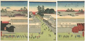 Hiroshige/A True View of Kasumigaseki, from the series Famous Places in the Eastern Capital[東都名所霞ヶ関真景]
