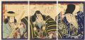 <strong>Kunichika</strong><br>Kabuki Scene from Kanjincho