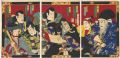 <strong>Kunichika</strong><br>Kabuki Scene from Kanjincho