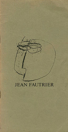 “JEAN FAUTRIER Prints 1925-64” ／