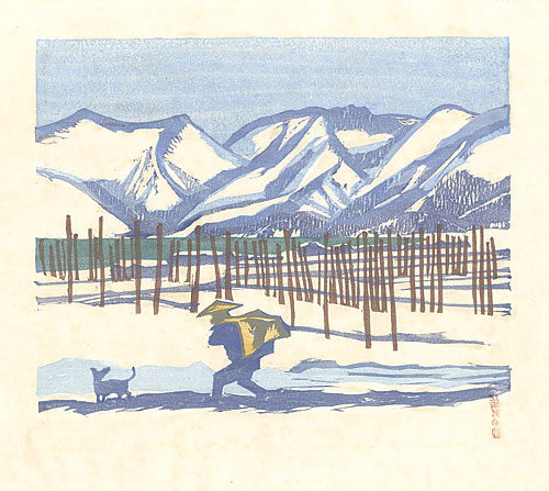 Maekawa Senpan “Yogo Lake in Snow”／