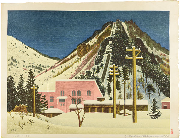 Oka Shikanosuke “Power Plant in Snow”／