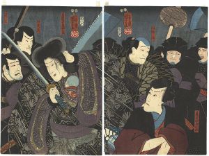 Kuniyoshi/Kabuki Scene from Shinpan Koshi no Shiranami[新板越白浪]