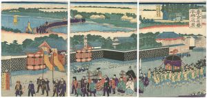 Hiroshige III/The Famous Places of Tokyo, Hongo[東京名勝本郷之風景]