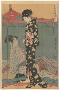 Utamaro/Women Overnight Guests (center) 【Reproduction】[婦人泊り客の図（中） 【復刻版】]