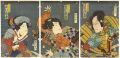 <strong>Kunichika</strong><br>Kabuki Scene from Ehon Taikoki