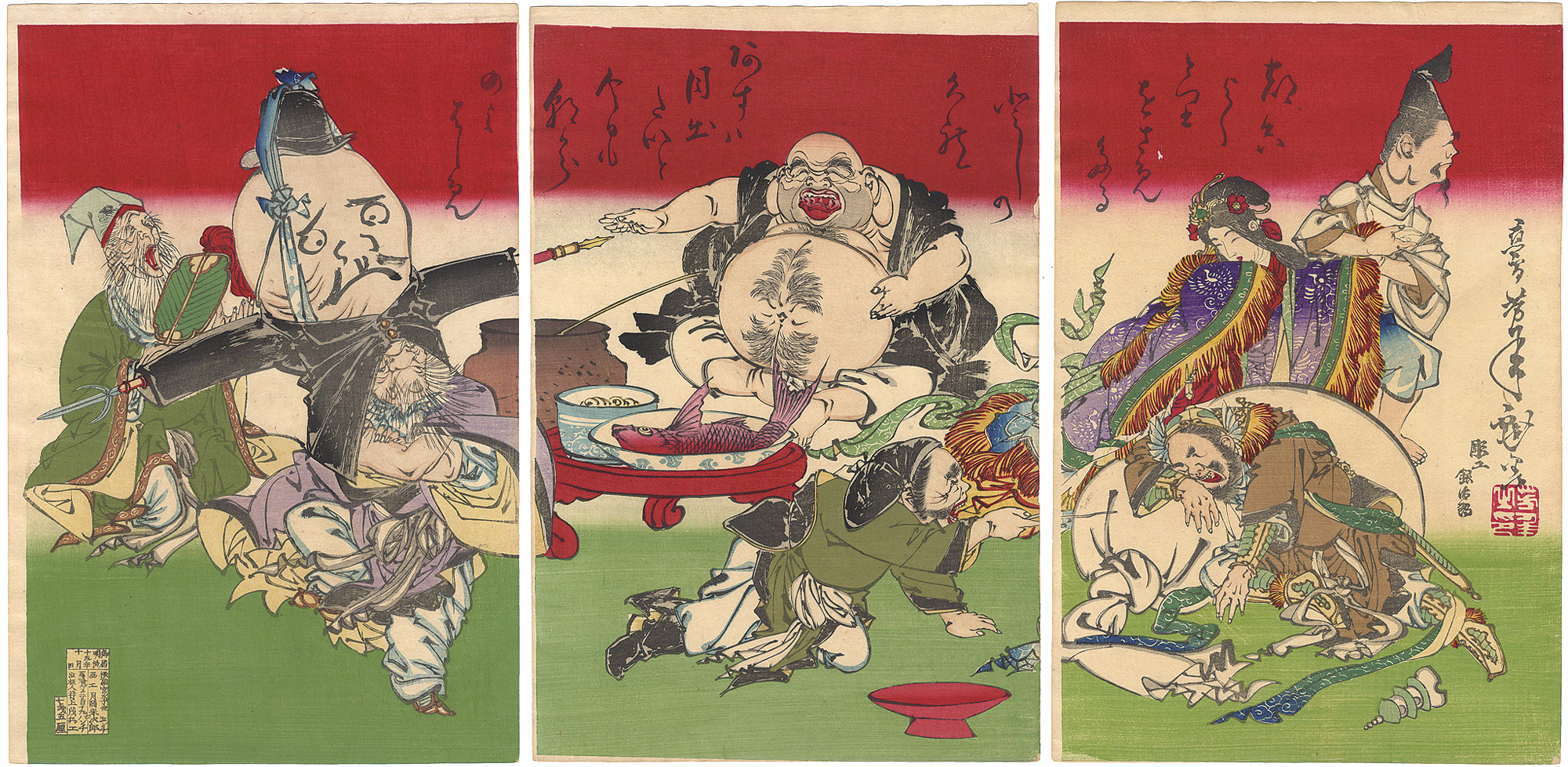 Yoshitoshi “Seven Lucky Gods”／