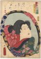 <strong>Toyokuni III</strong><br>Actors in Mirrors in Raised Pi......
