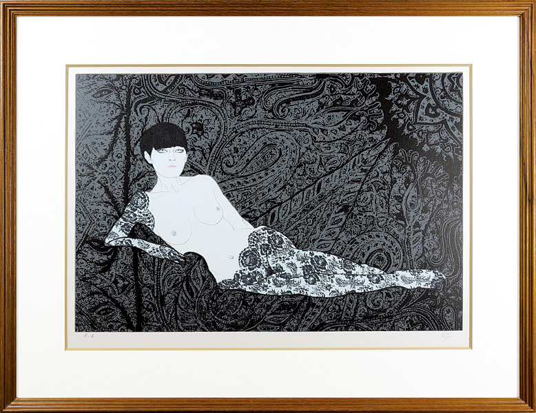 Kayama Matazo “Nude in Black-Rose Lace 1”／